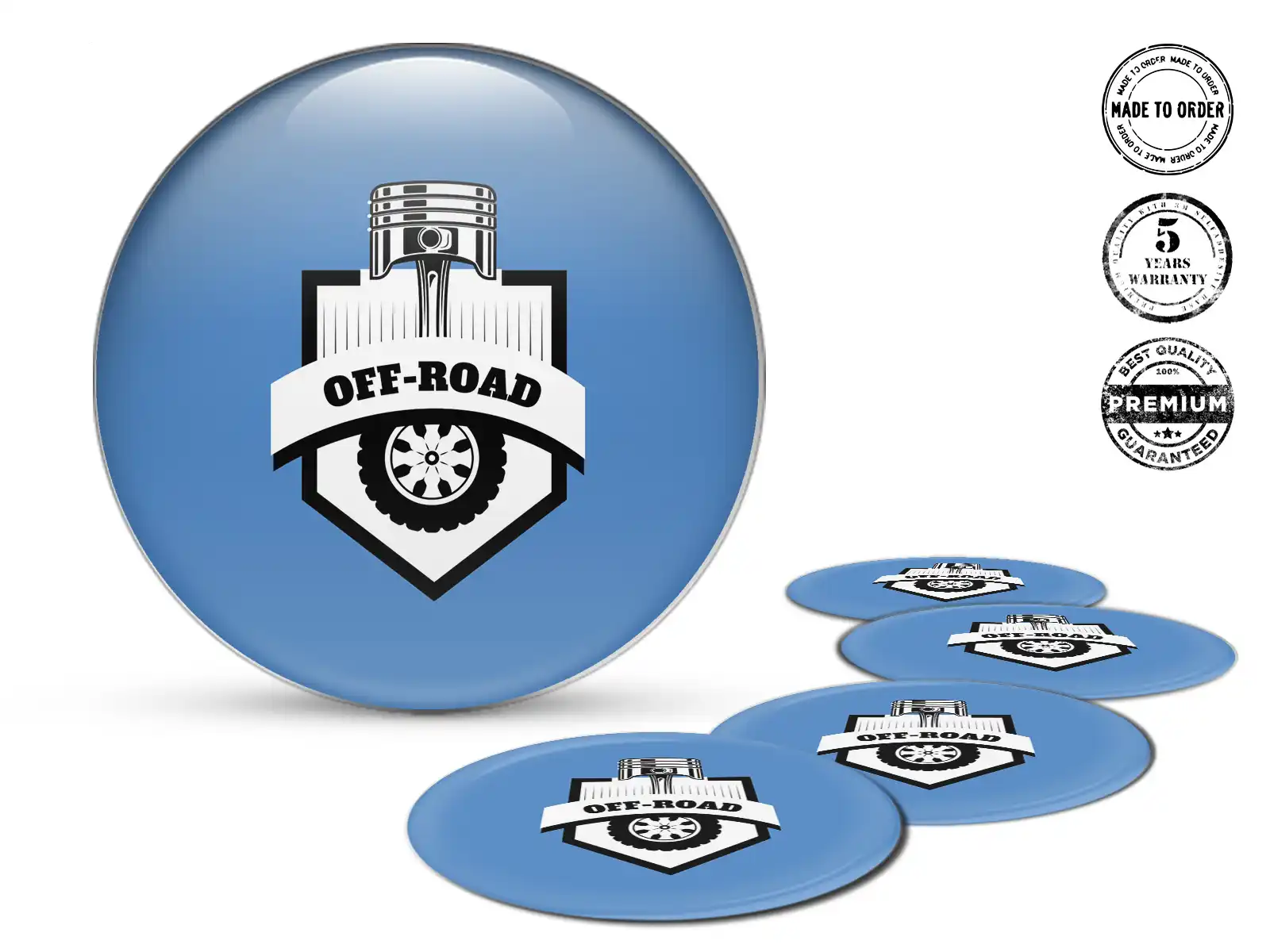 Autocollant Bombé Logo Onde Énergie Suprême